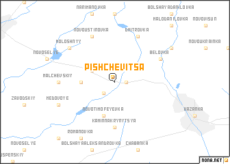 map of Pishchevitsa