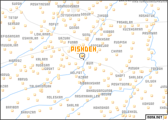 map of Pīshdeh
