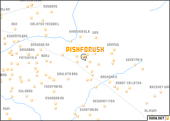 map of Pīsh Forūsh