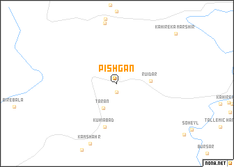 map of Pīshgān