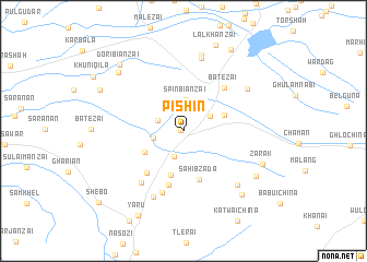 map of Pishīn