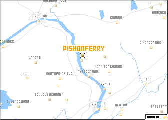 map of Pishon Ferry