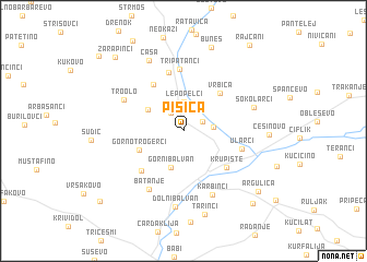 map of Pišica