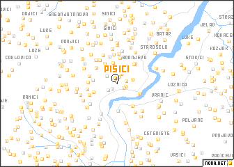 map of Pisići