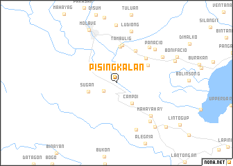 map of Pisingkalan