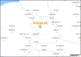 map of Piskalns