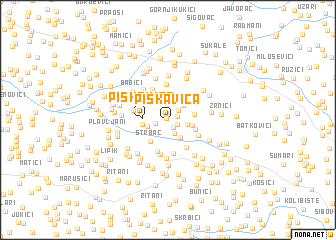 map of Piskavica