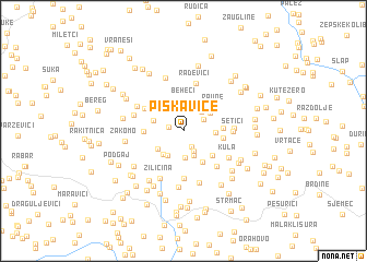 map of Piskaviće