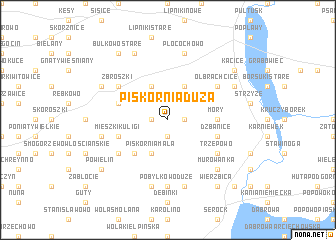 map of Piskornia Duża