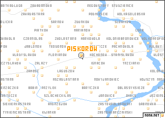 map of Piskorów