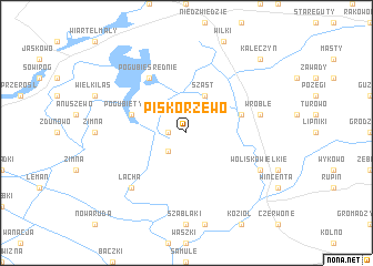 map of Piskorzewo