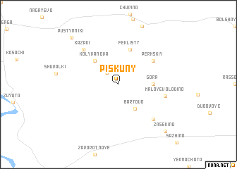 map of Piskuny