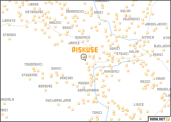 map of Piskuše