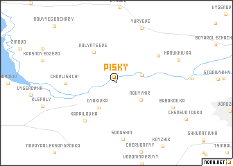 map of Pisky