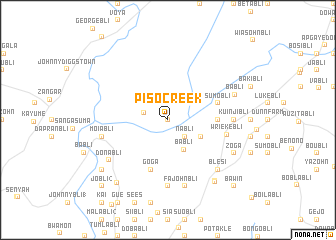 map of Piso Creek