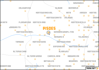 map of Pisões