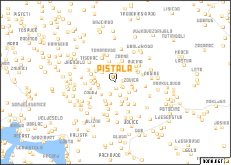 map of Pištala