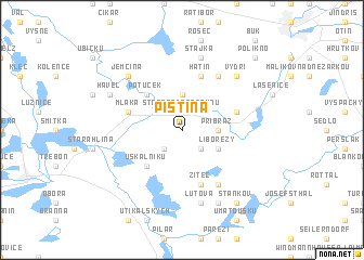 map of Pístina