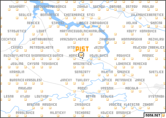 map of Píšť