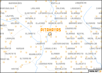 map of Pitahayas