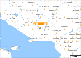 map of Pitahaya