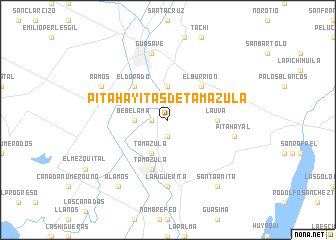 map of Pitahayitas de Tamazula