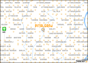 map of Pitalganj