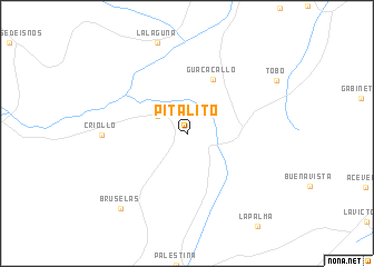 map of Pitalito