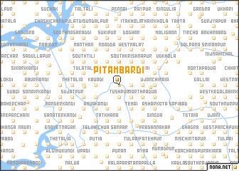 map of Pitāmbardi