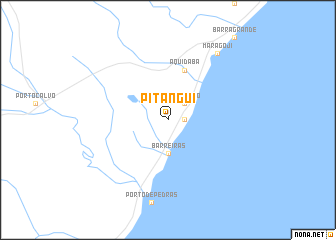 map of Pitangui
