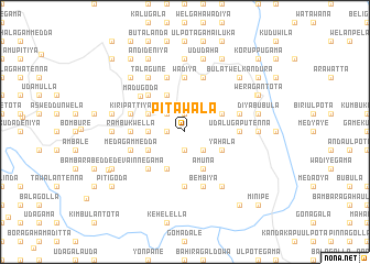 map of Pitawala