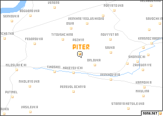 map of Piterʼ