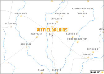 map of Pitfield Plains