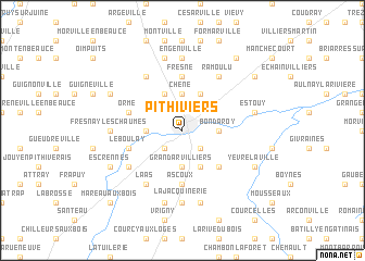 map of Pithiviers