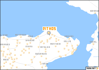 map of Píthos