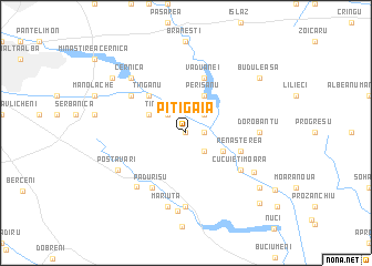 map of Piţigaia