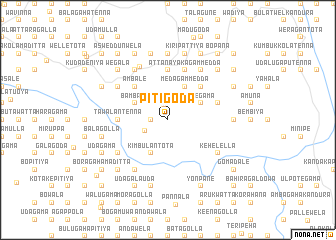 map of Pitigoda