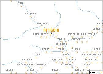 map of Piţigoiu