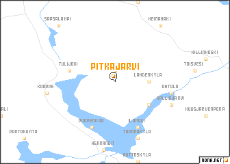 map of Pitkäjärvi