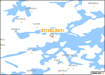 map of Pitkälahti