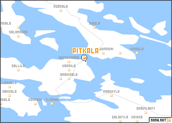 map of Pitkälä