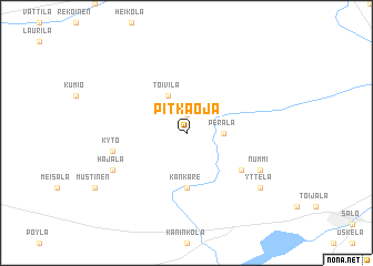 map of Pitkäoja