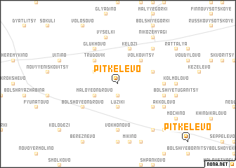 map of Pitkelëvo