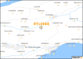 map of Pitlessie