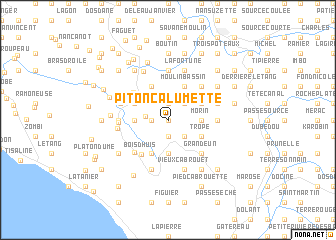 map of Piton Calumette