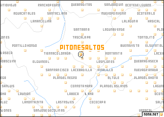 map of Pitones Altos