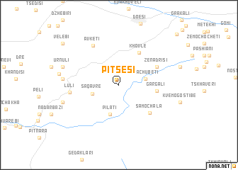 map of Pʼitsʼesi