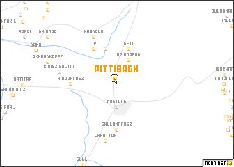 map of Pitti Bāgh