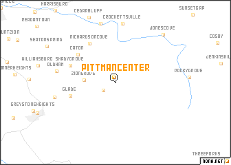 map of Pittman Center