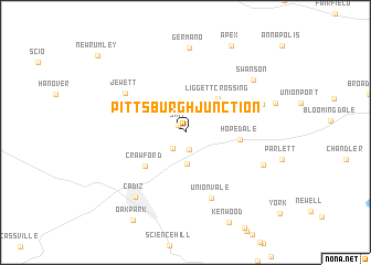 map of Pittsburgh Junction